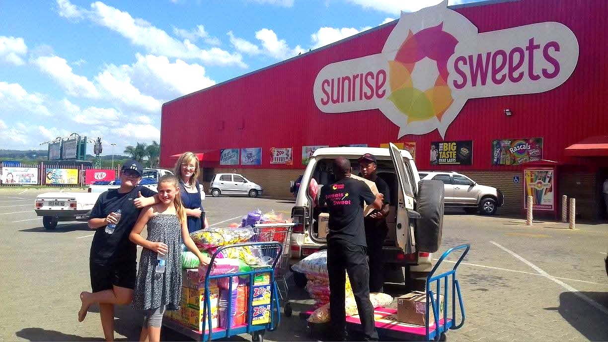 Buying sweets for the Children's Day celebration at Sunrise Sweets